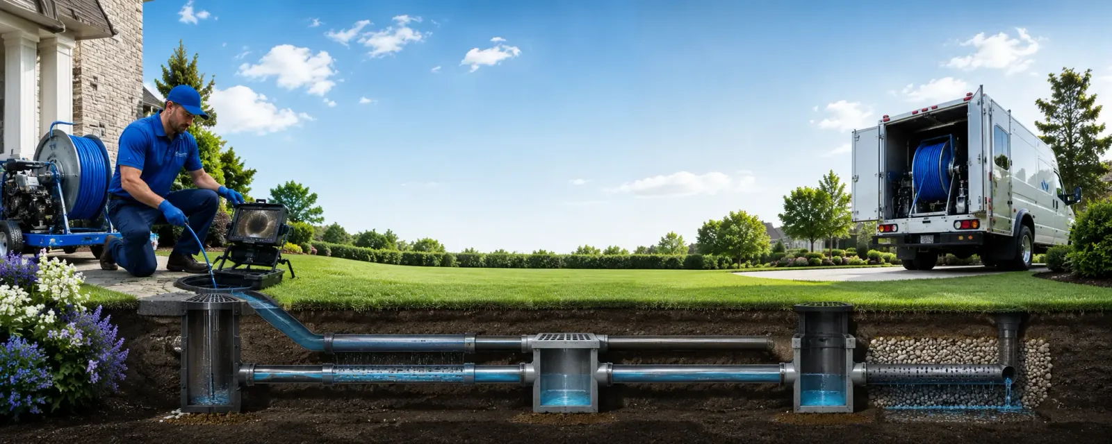 Outdoor drain cleaning information for Nichols, IA